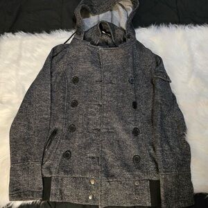 Charlotte Russe Women’s Dark Heather Grey Jacket size M